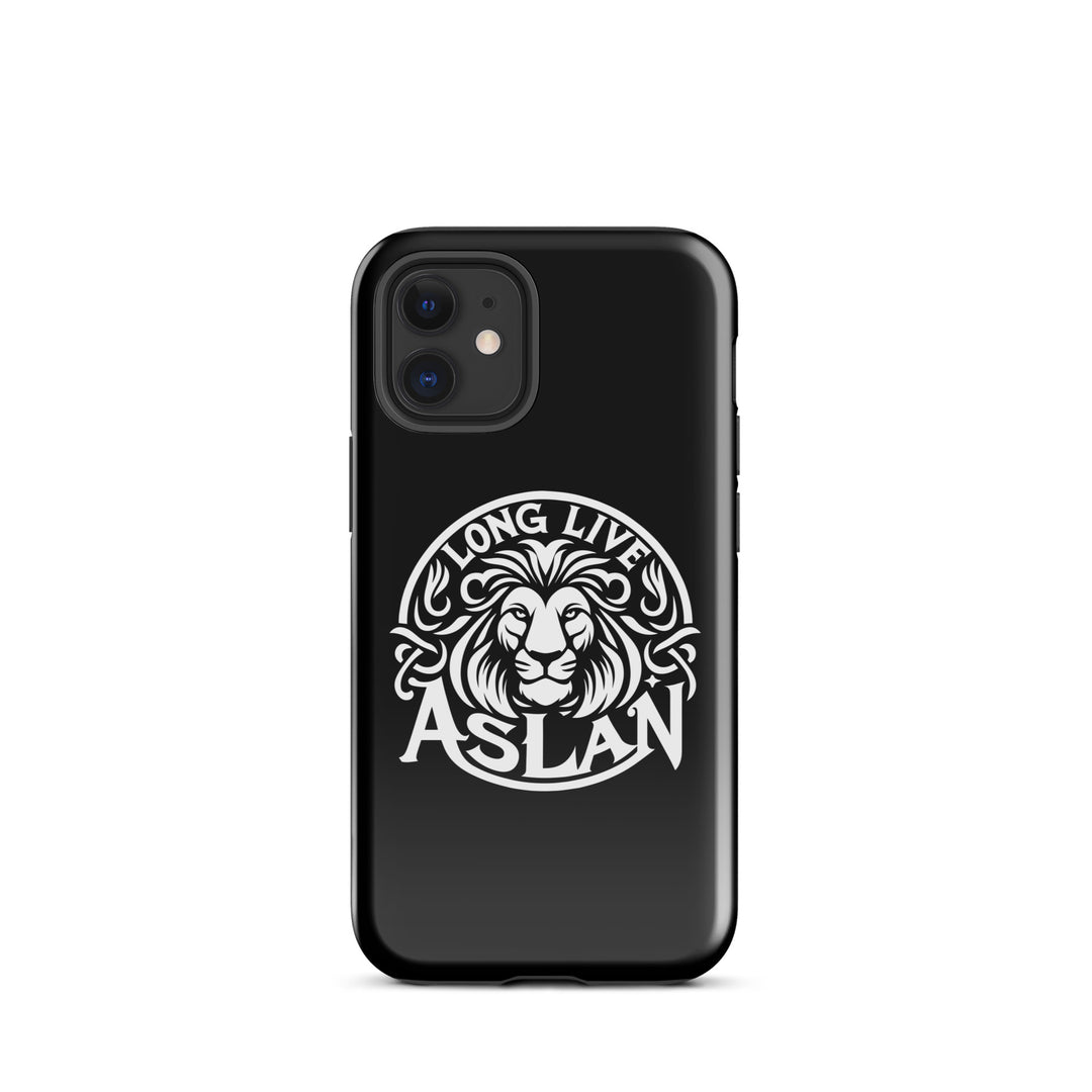 Christian Phone Case Long Live Aslan Black for iPhone® iPhone® Phone Cases Glossy iPhone 12 mini 