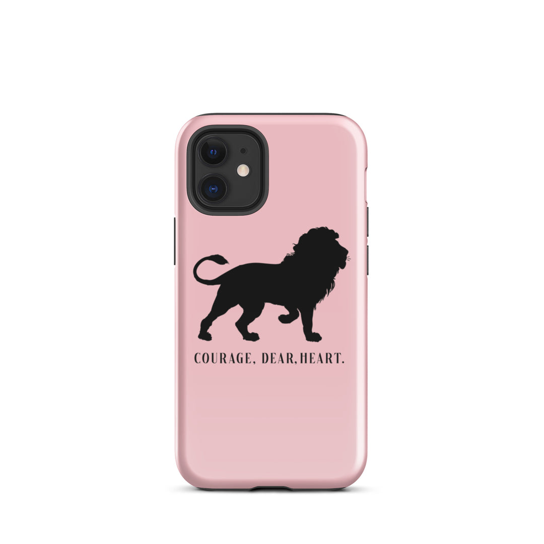 Christian Phone Case Courage Dear Heart Pink for iPhone® iPhone® Phone Cases Glossy iPhone 12 mini 