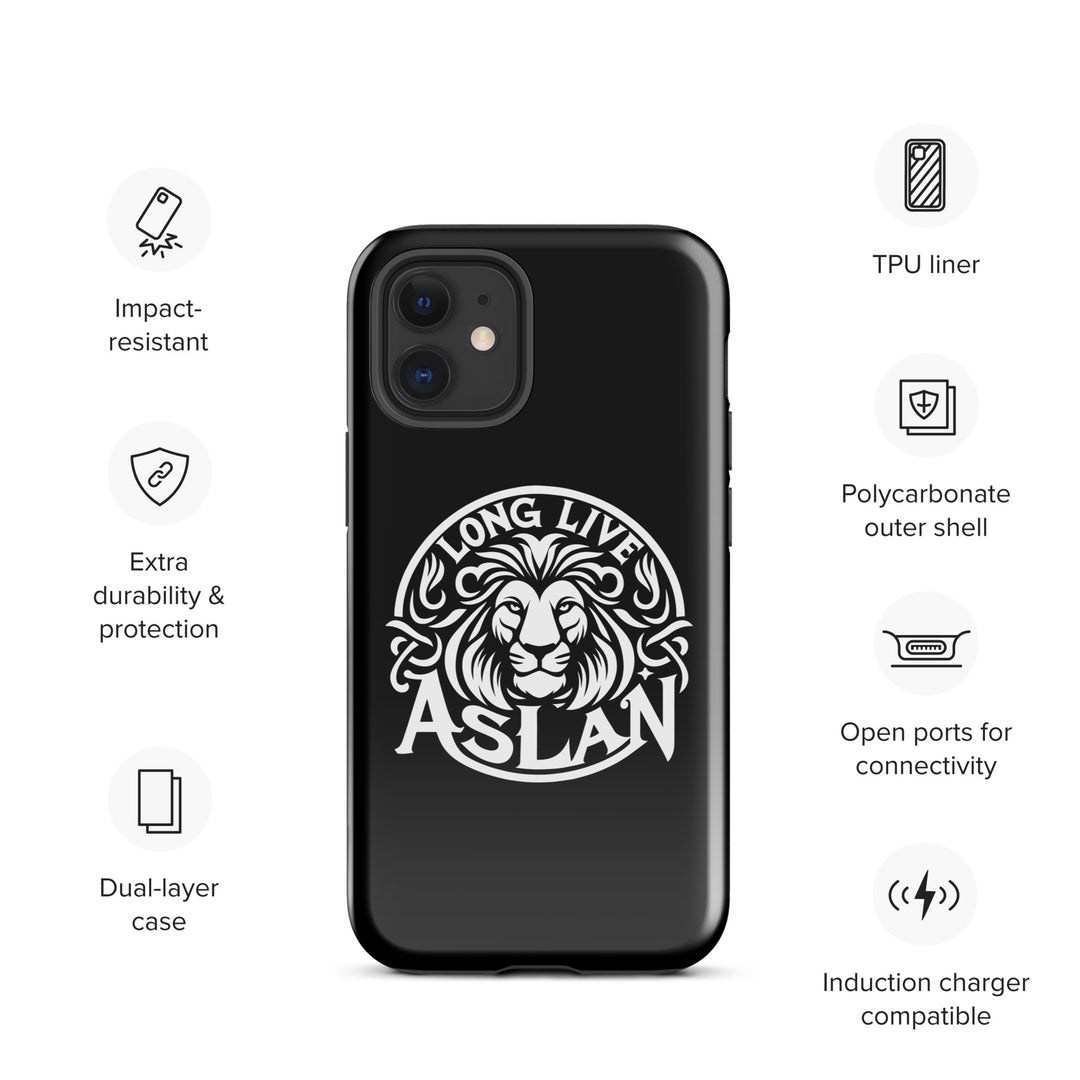 Christian Phone Case Long Live Aslan Black for iPhone® iPhone® Phone Cases   