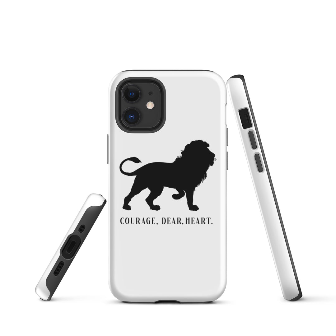 Christian Phone Case Courage Dear Heart White for iPhone® iPhone® Phone Cases   