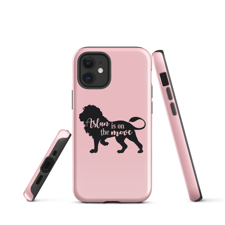 Christian Phone Case Aslan Is On Move Pink for iPhone® iPhone® Phone Cases   