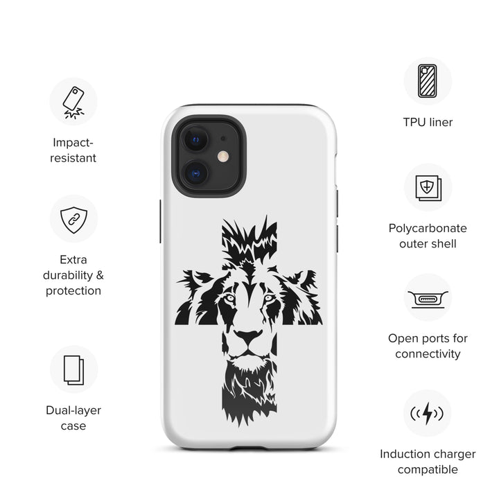 Christian Phone Case Aslan Cross White for iPhone® iPhone® Phone Cases   