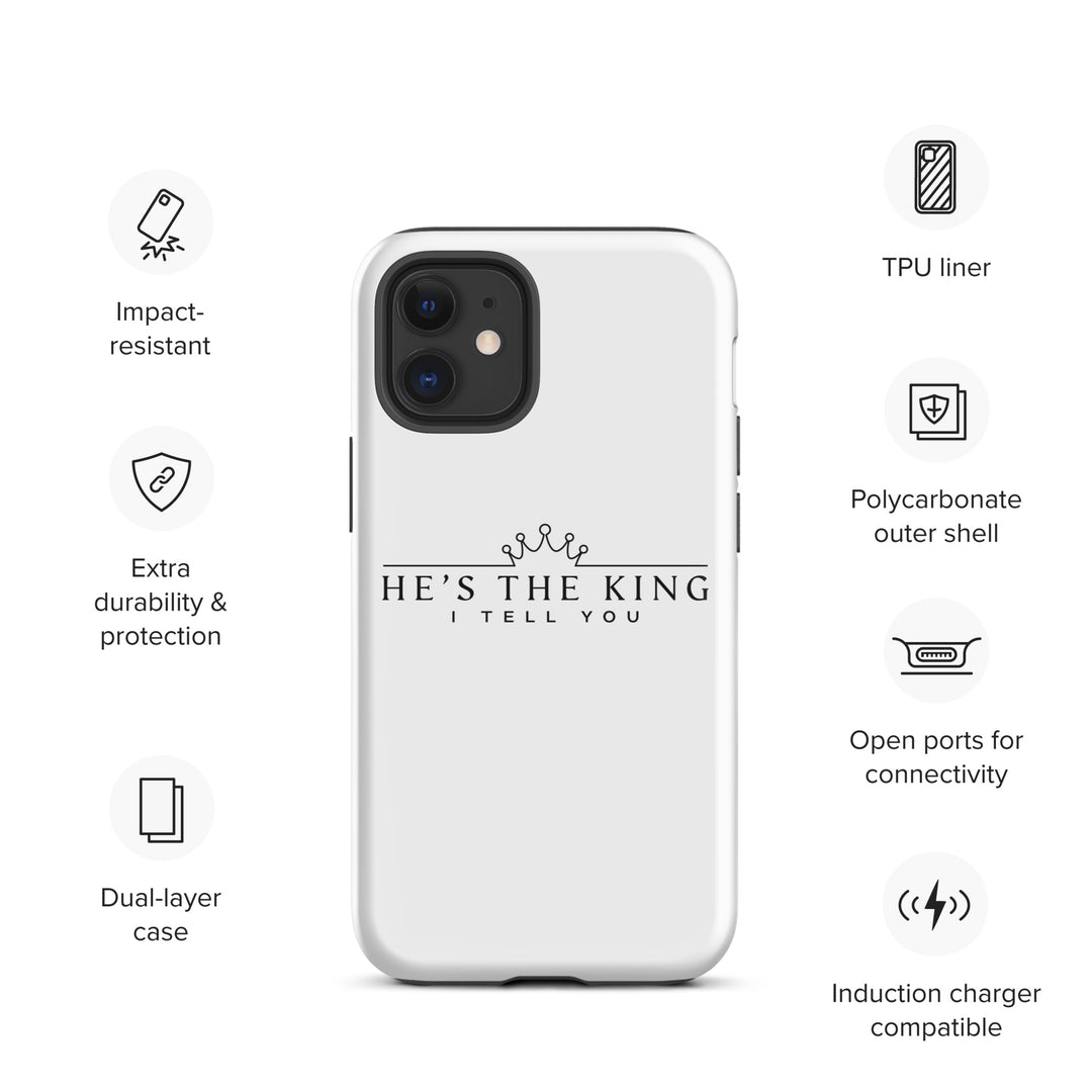 Christian Phone Case He's The King White for iPhone® iPhone® Phone Cases   