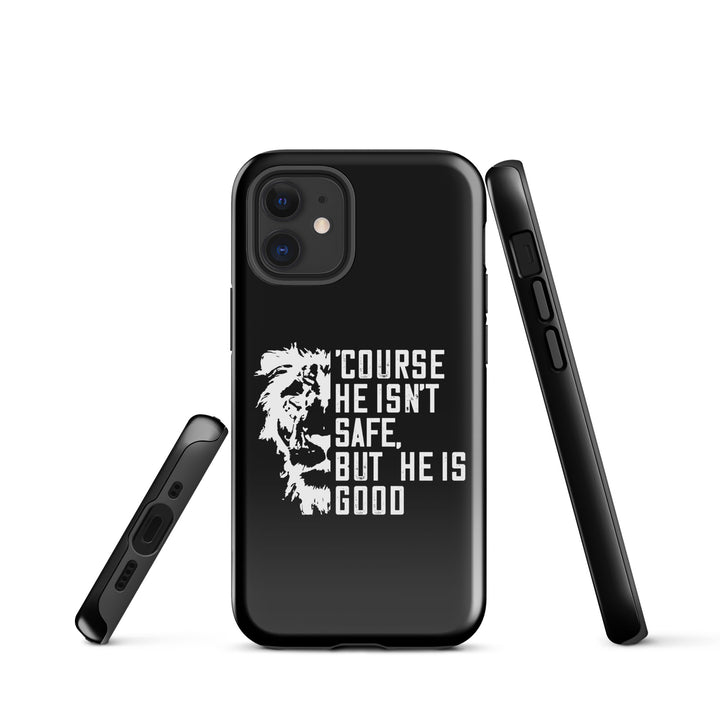 Christian Phone Case for iPhone® 'Course He Isn't Safe Black iPhone® Phone Cases   