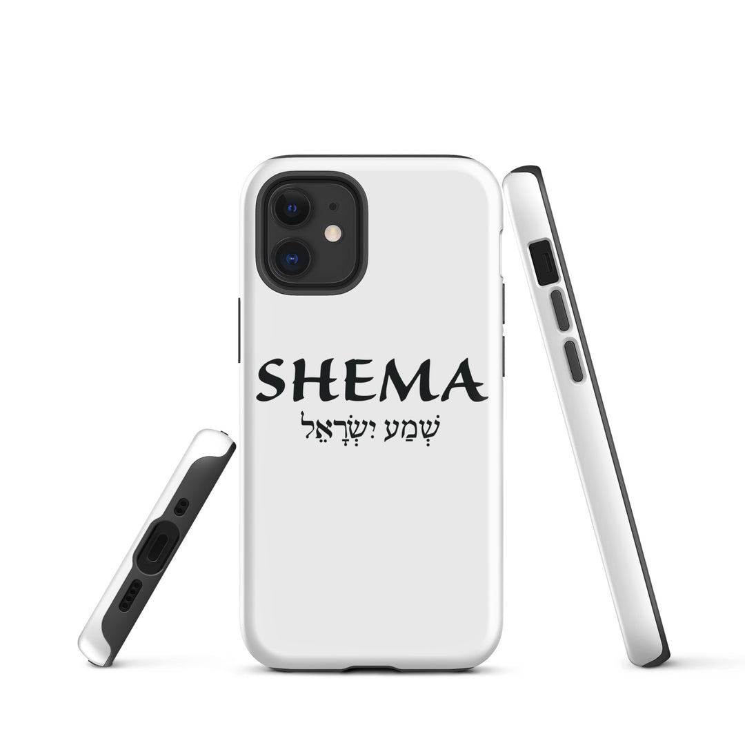 Christian Phone Case Shema Hebrew White for iPhone® iPhone® Phone Cases   