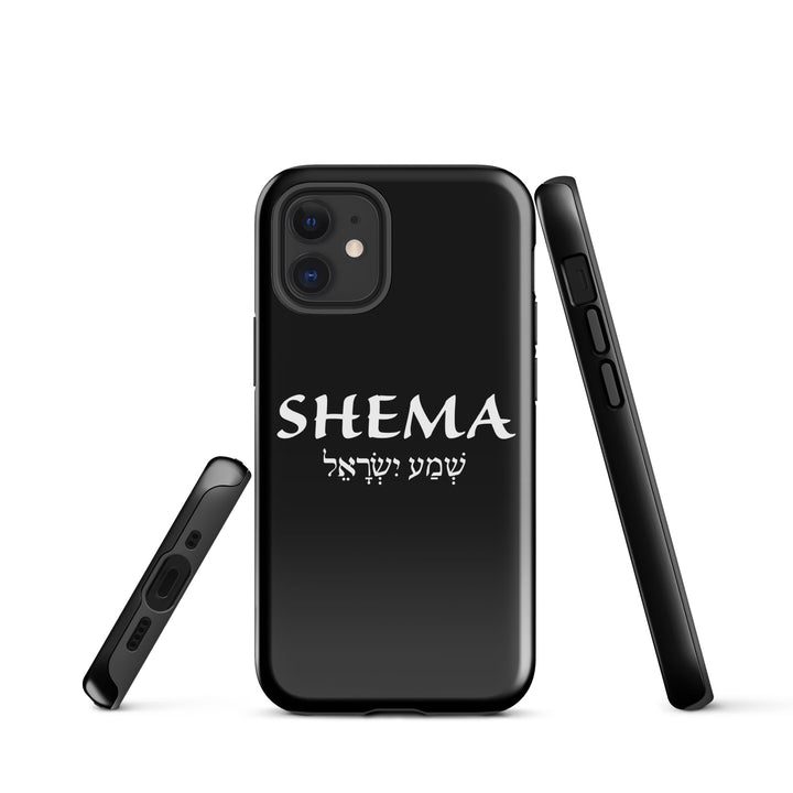 Christian Phone Case Shema Hebrew Black for iPhone® iPhone® Phone Cases   