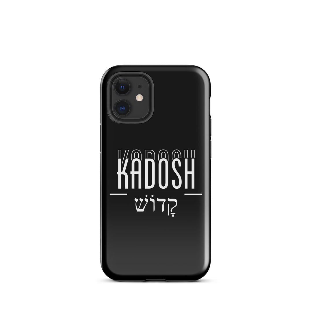 Christian Phone Case Kadosh Hebrew Black for iPhone® iPhone® Phone Cases Glossy iPhone 12 mini 