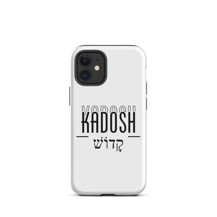 Christian Phone Case Kadosh Hebrew White for iPhone® iPhone® Phone Cases Glossy iPhone 12 mini 