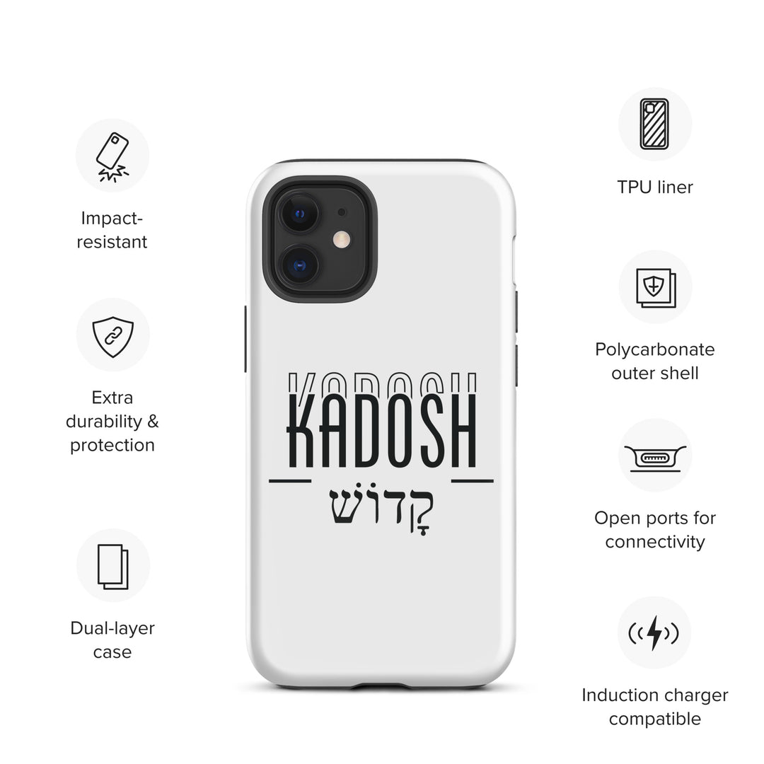 Christian Phone Case Kadosh Hebrew White for iPhone® iPhone® Phone Cases   