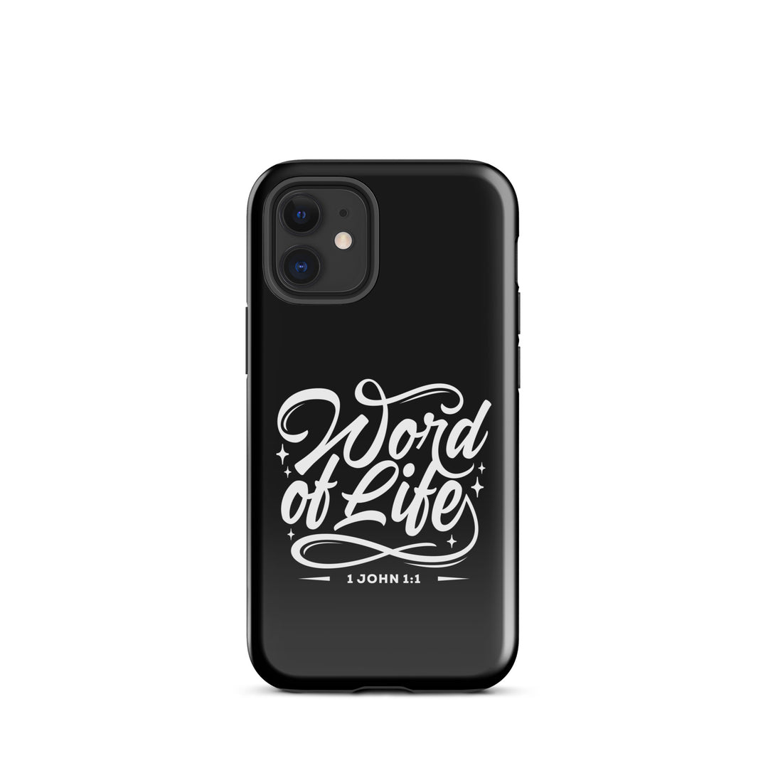 Christian Phone Case Word of Life Black for iPhone® iPhone® Phone Cases Glossy iPhone 12 mini 