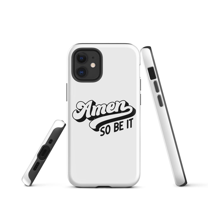 Christian Phone Case Amen So Be It White for iPhone® iPhone® Phone Cases   