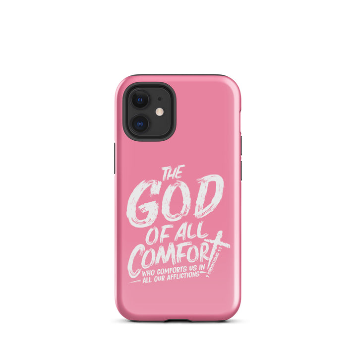 Christian Phone Case God of All Comfort Pink for iPhone® iPhone® Phone Cases Glossy iPhone 12 mini 