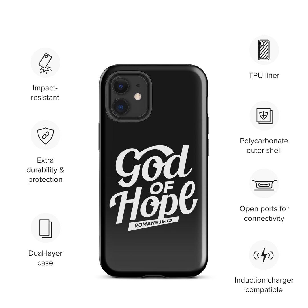 Christian Phone Case God of Hope Black for iPhone® iPhone® Phone Cases   