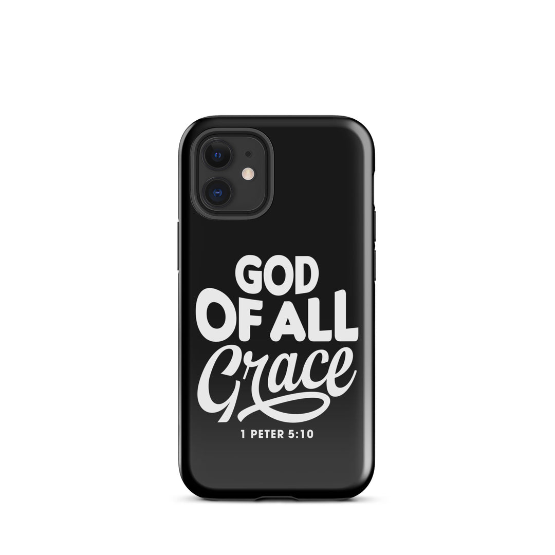 Christian Phone Case God of All Grace Black for iPhone® iPhone® Phone Cases Glossy iPhone 12 mini 