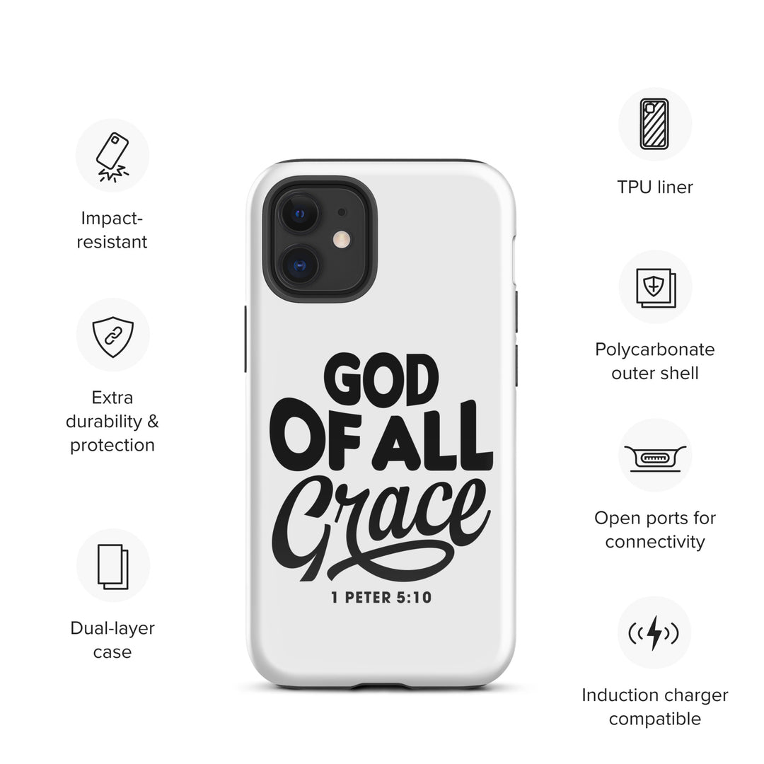 Christian Phone Case God of All Grace White for iPhone® iPhone® Phone Cases   