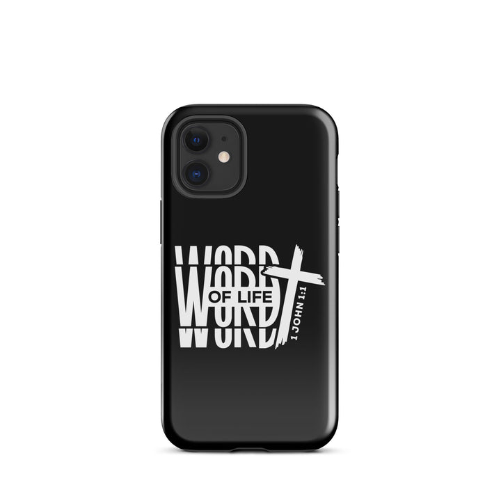 Christian Phone Case Word of Life Black for iPhone® iPhone® Phone Cases Glossy iPhone 12 mini 