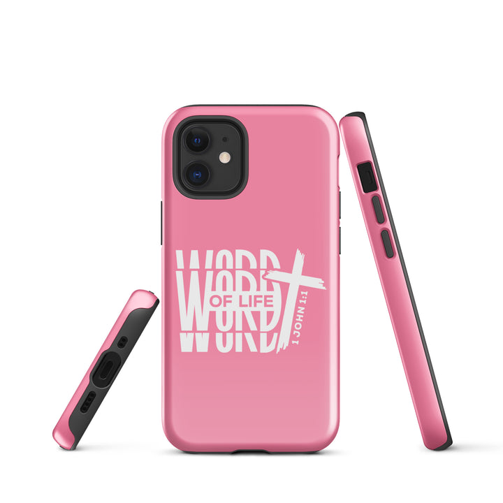 Christian Phone Case Word of Life Cross Pink for iPhone® iPhone® Phone Cases   