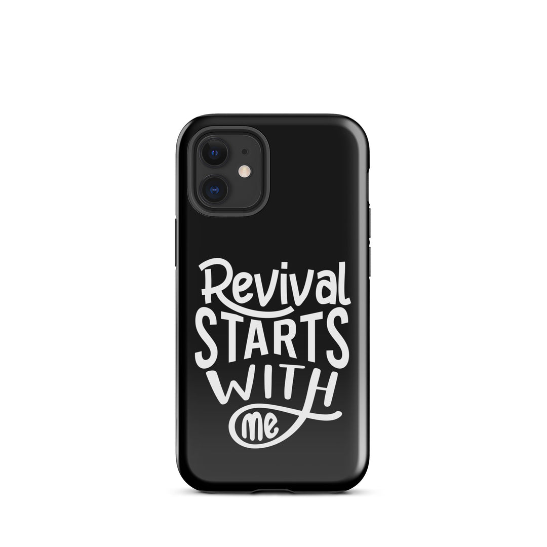 Christian Phone Case Revival Starts With Me Black for iPhone® iPhone® Phone Cases Glossy iPhone 12 mini 