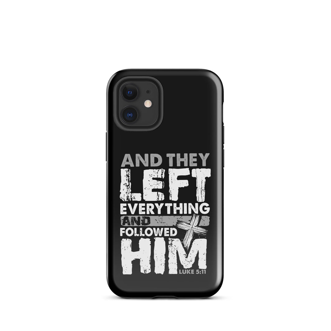 Christian Phone Case Left Everything Cross Black for iPhone® iPhone® Phone Cases Glossy iPhone 12 mini 