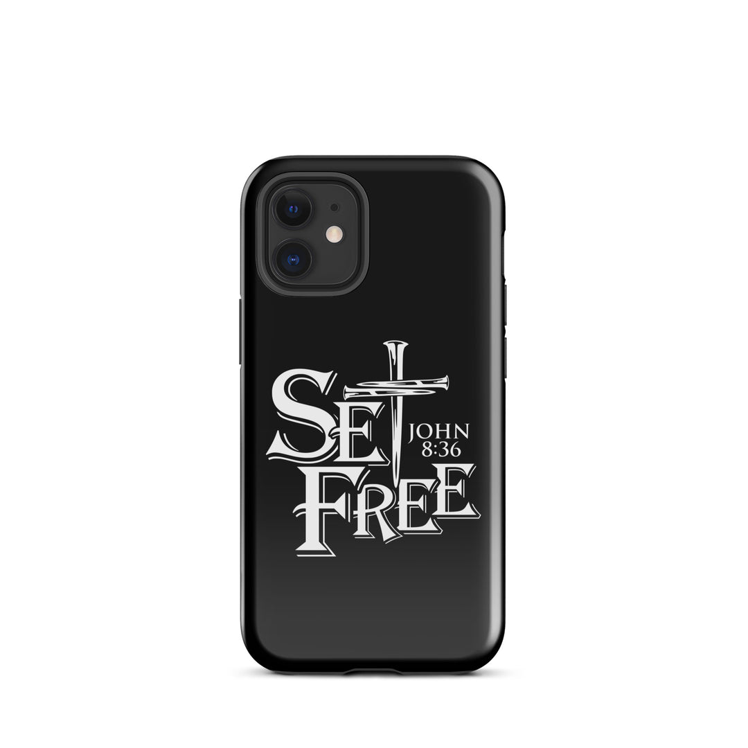 Christian Phone Case Set Free Black for iPhone® iPhone® Phone Cases Glossy iPhone 12 mini 