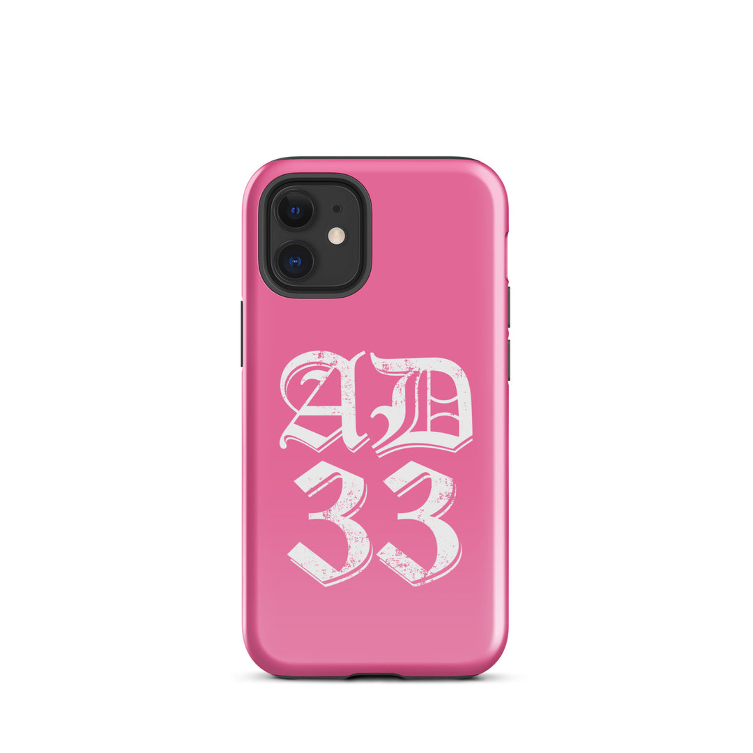 Christian Phone Case AD 33 Old English Pink for iPhone® iPhone® Phone Cases Glossy iPhone 12 mini 