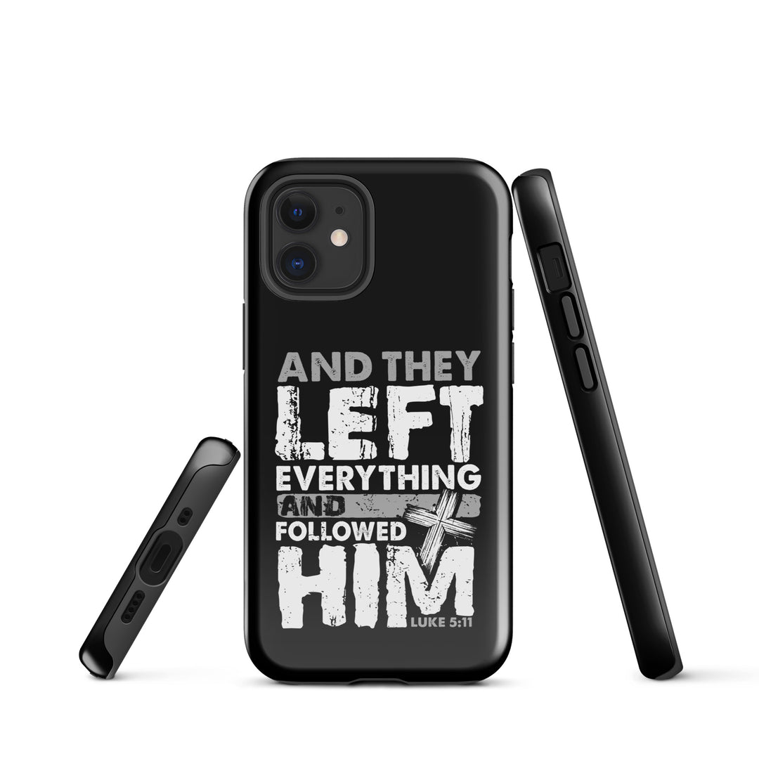 Christian Phone Case Left Everything Cross Black for iPhone® iPhone® Phone Cases   