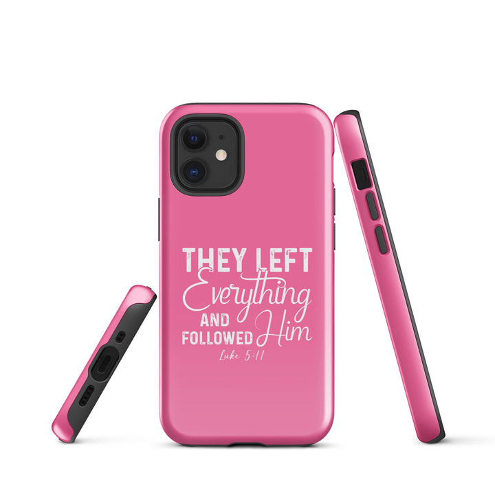 Christian Phone Case Left Everything Pink for iPhone® iPhone® Phone Cases   