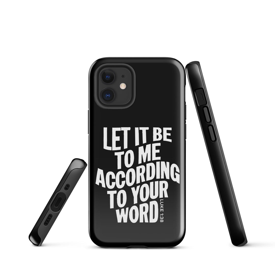 Christian Phone Case According To Your Word Black for iPhone® iPhone® Phone Cases   