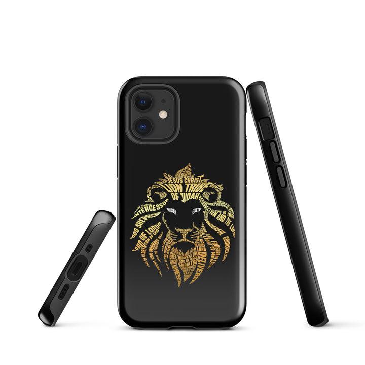 Christian Phone Case Lion Word Cloud Black for iPhone® iPhone® Phone Cases   