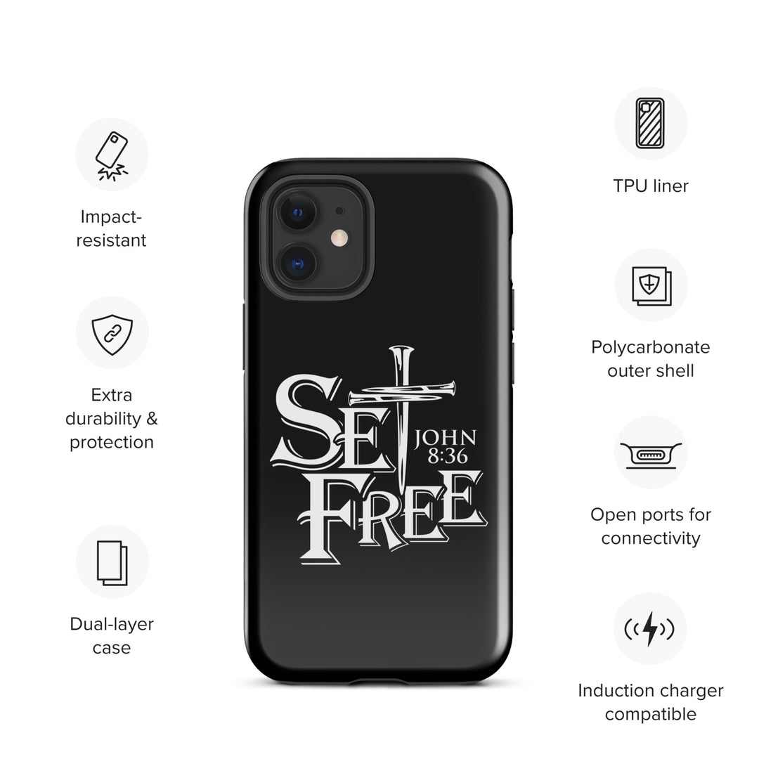 Christian Phone Case Set Free Black for iPhone® iPhone® Phone Cases   