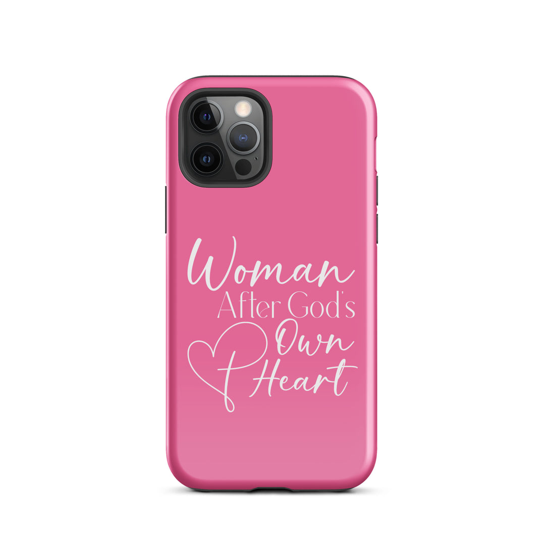 Christian Phone Case Woman After God's Heart Pink for iPhone® iPhone® Phone Cases Glossy iPhone 12 Pro 