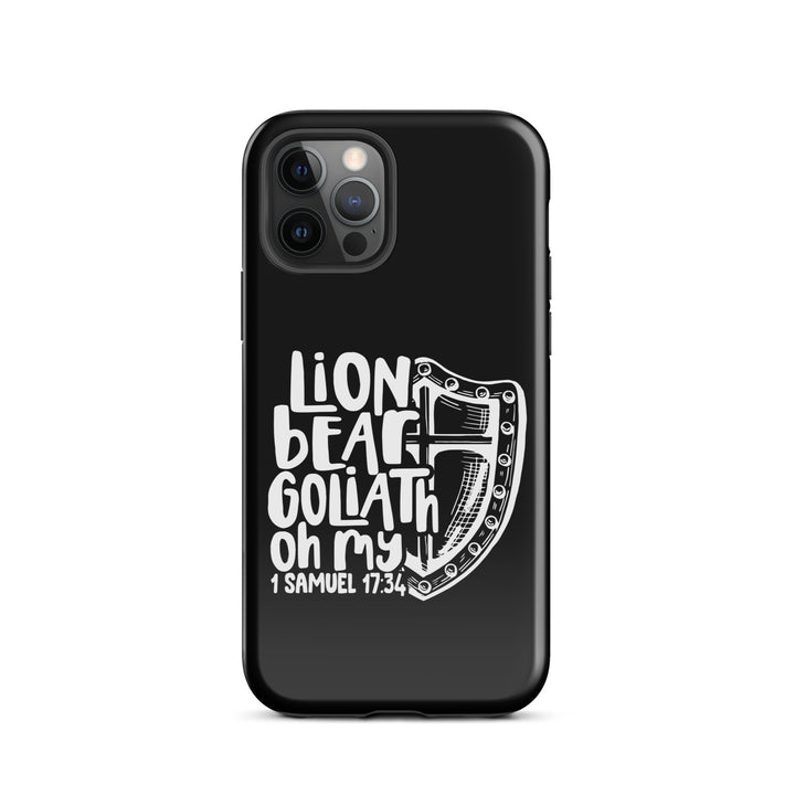 Christian Phone Case Lion Bear Goliath Oh My for iPhone® iPhone® Phone Cases Glossy iPhone 12 Pro 