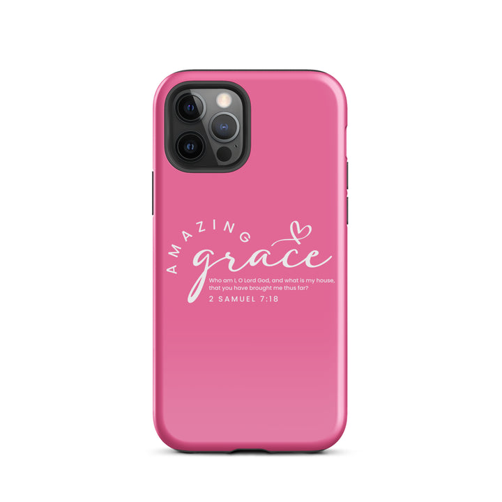 Christian Phone Case Amazing Grace Pink for iPhone® iPhone® Phone Cases Glossy iPhone 12 Pro 