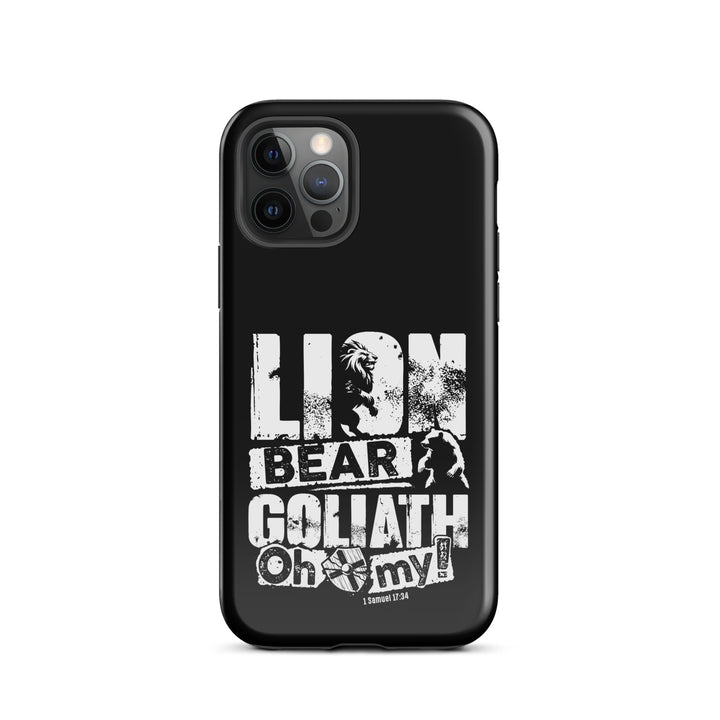 Christian Phone Case Lion Bear Goliath for iPhone® iPhone® Phone Cases Glossy iPhone 12 Pro 