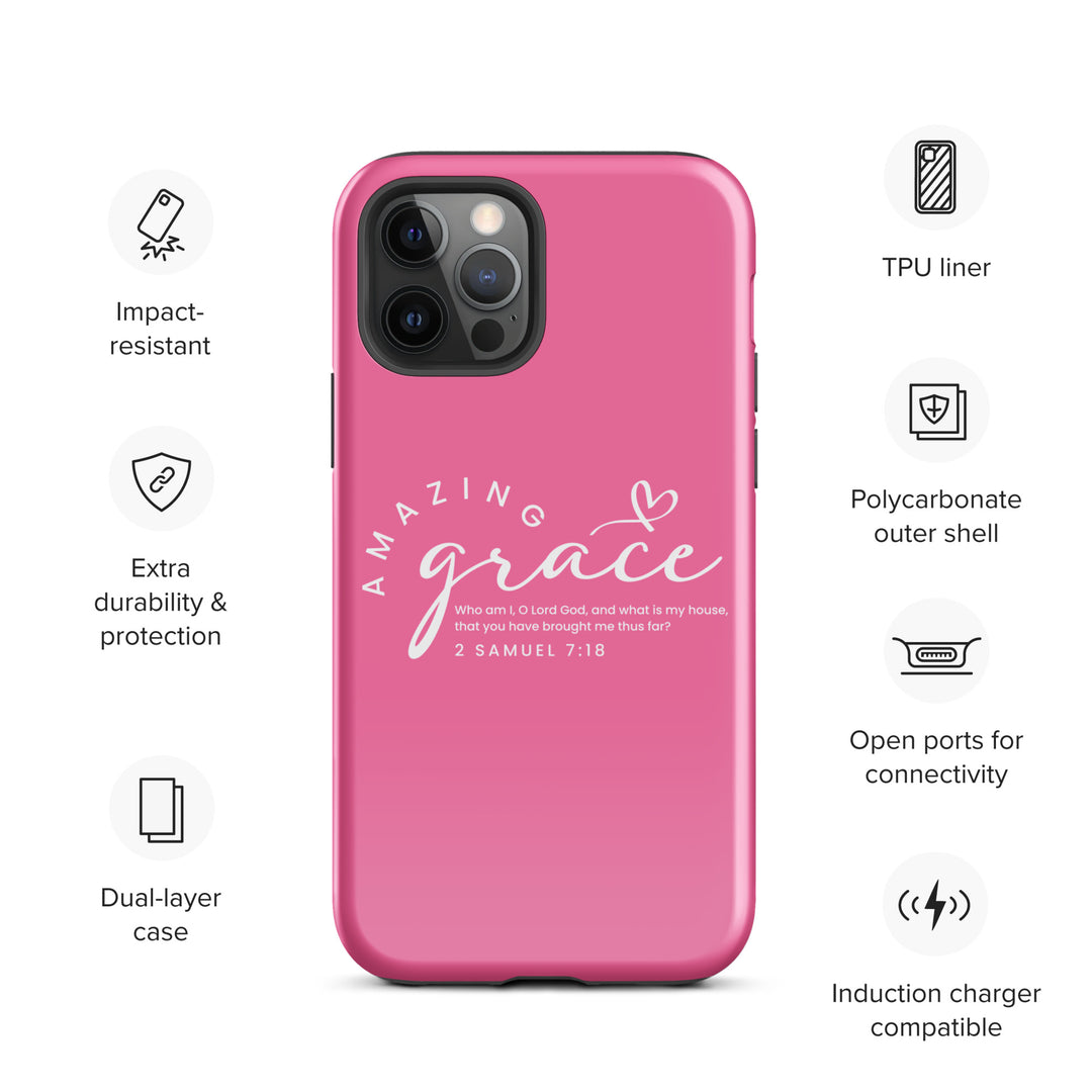 Christian Phone Case Amazing Grace Pink for iPhone® iPhone® Phone Cases   