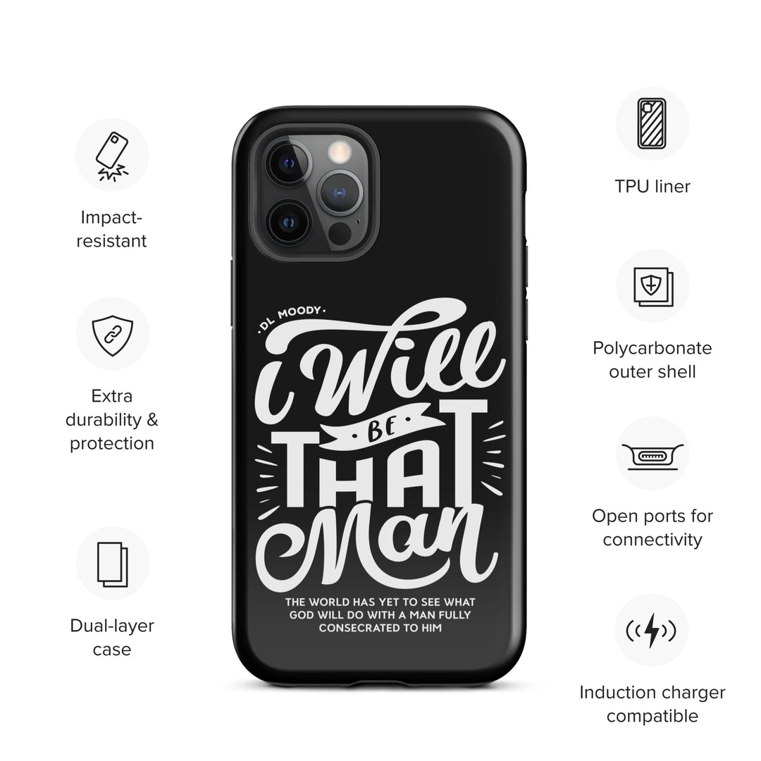 Christian Phone Case I Will Be That Man Black for iPhone® iPhone® Phone Cases   