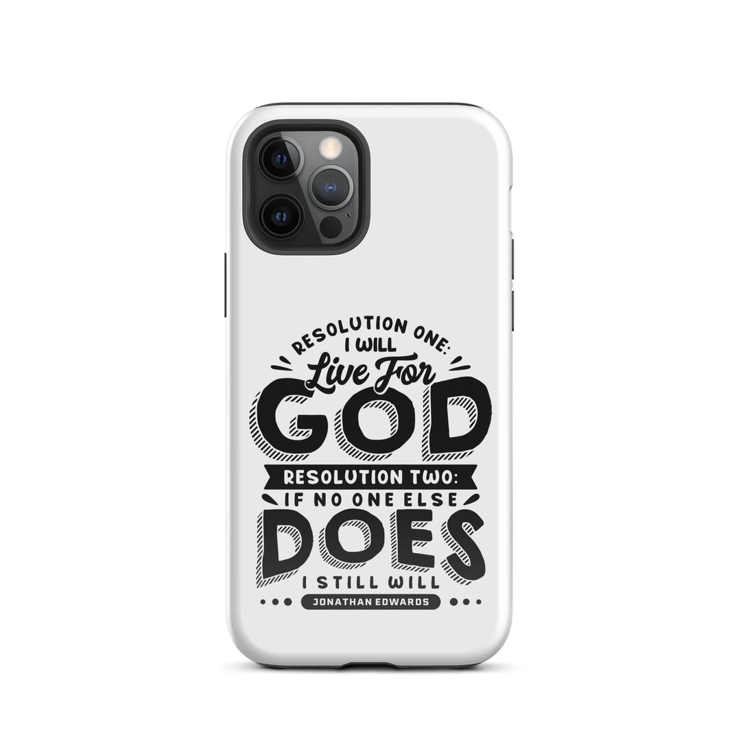 Christian Phone Case Live For God White for iPhone® iPhone® Phone Cases Glossy iPhone 12 Pro 