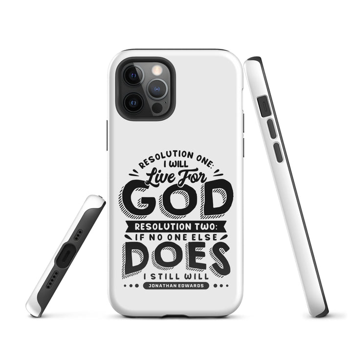 Christian Phone Case Live For God White for iPhone® iPhone® Phone Cases   