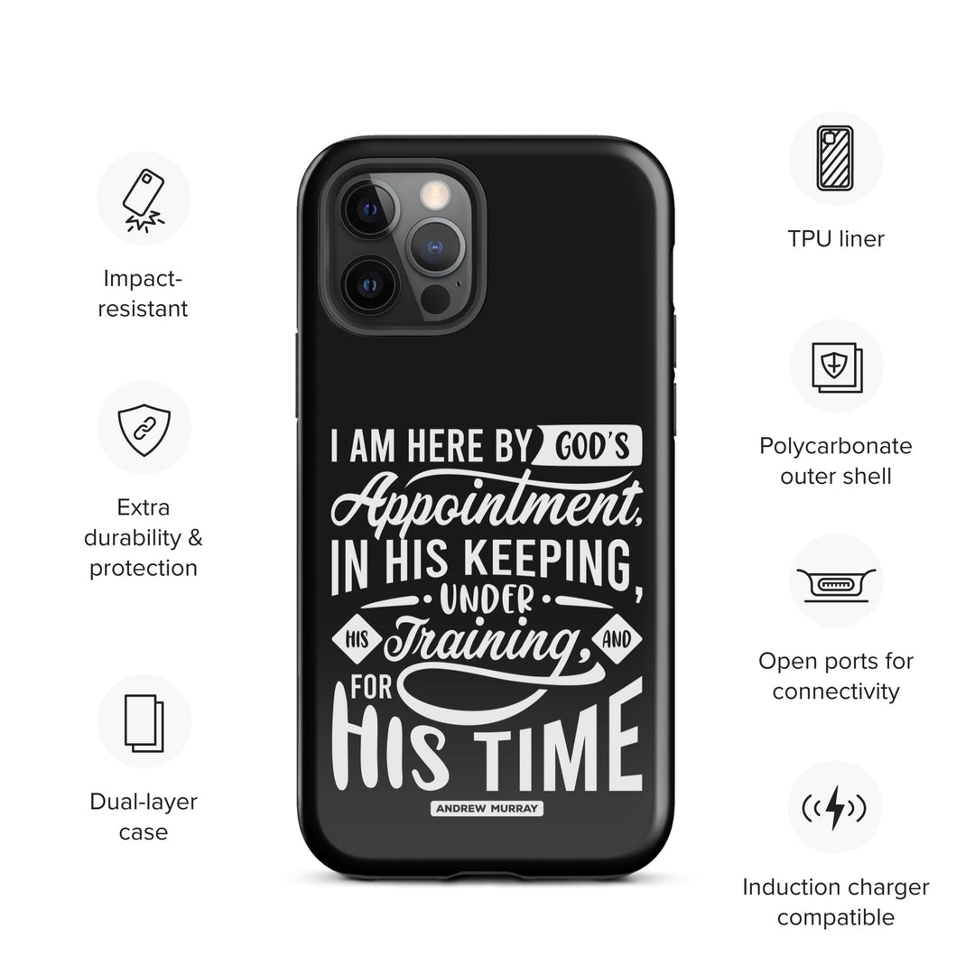 Christian Phone Case His Time Black for iPhone® iPhone® Phone Cases   