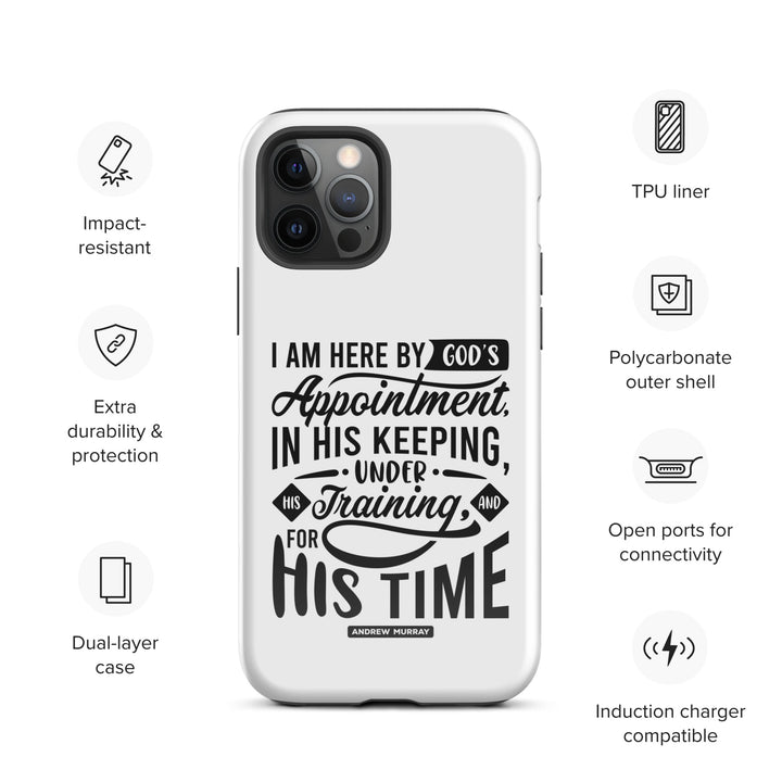 Christian Phone Case His Time White for iPhone® iPhone® Phone Cases   