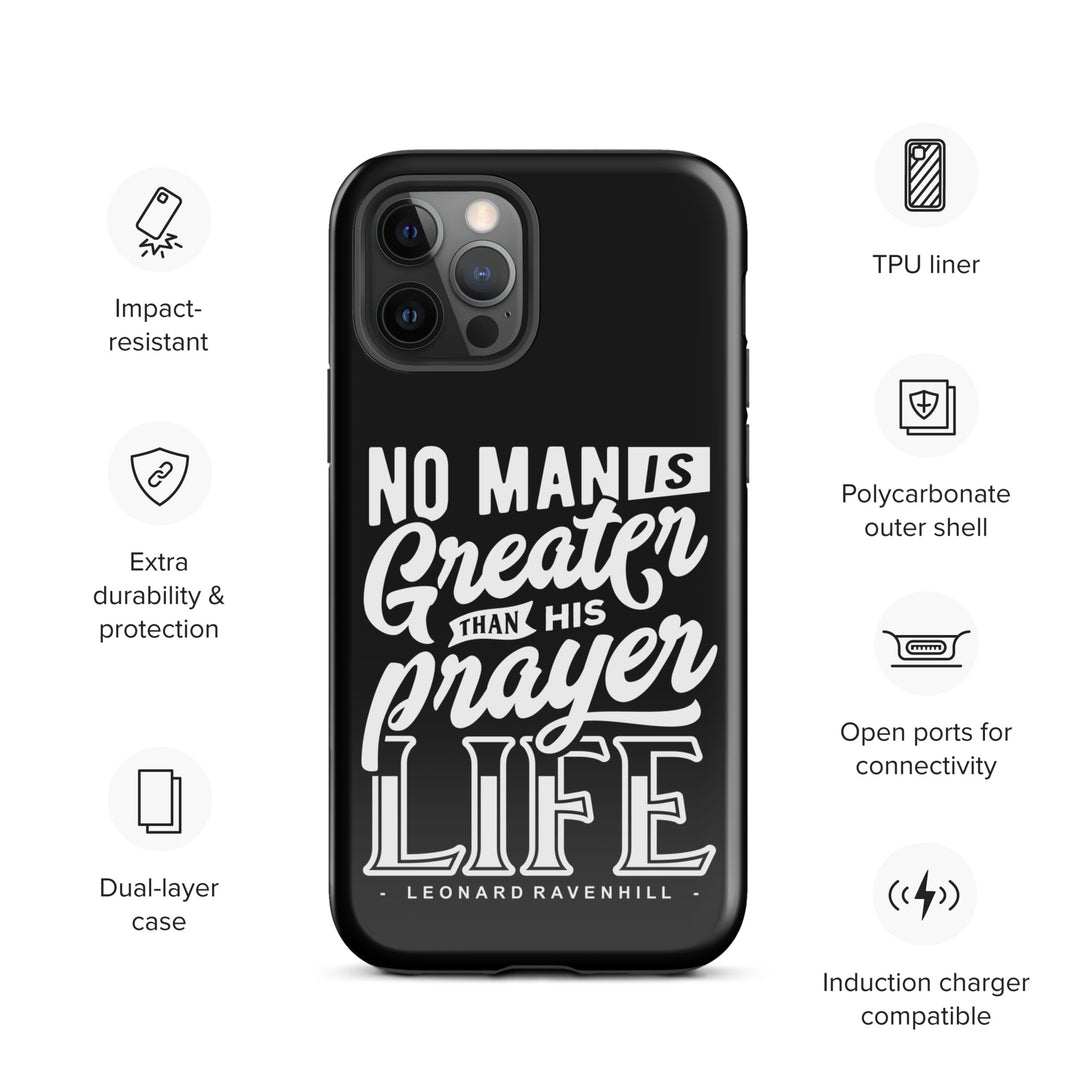 Christian Phone Case Prayer Life Black for iPhone® iPhone® Phone Cases   