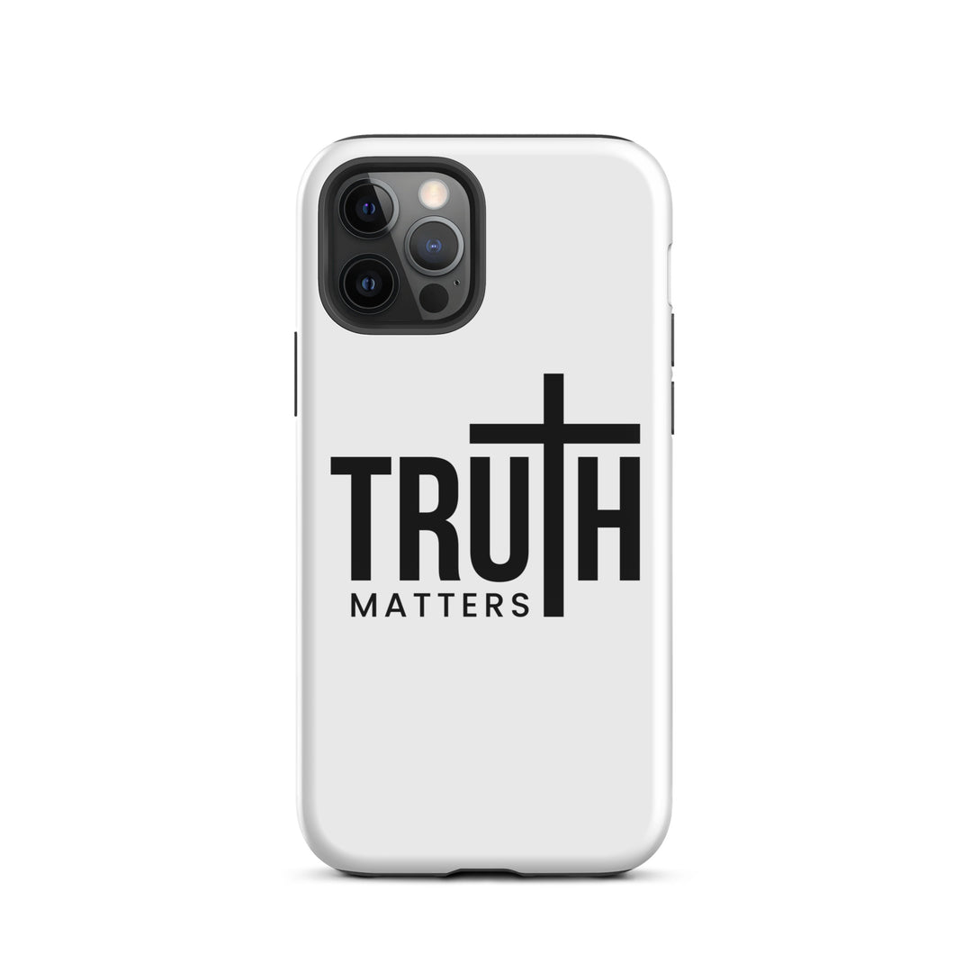 Christian Phone Case Truth Matters White for iPhone® iPhone® Phone Cases Glossy iPhone 12 Pro 