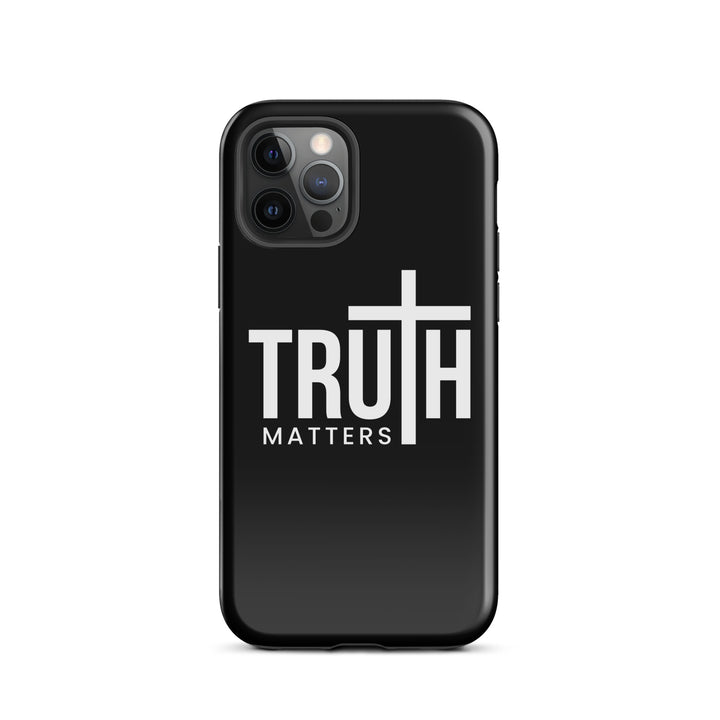 Christian Phone Case Truth Matters Black for iPhone® iPhone® Phone Cases Glossy iPhone 12 Pro 