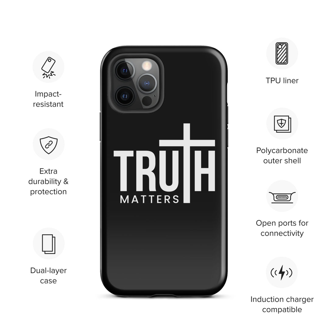 Christian Phone Case Truth Matters Black for iPhone® iPhone® Phone Cases   