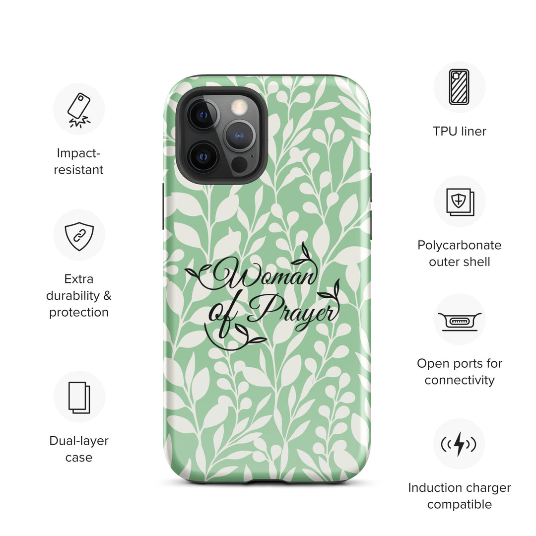 Christian Phone Case Woman of Prayer Green for iPhone® iPhone® Phone Cases   