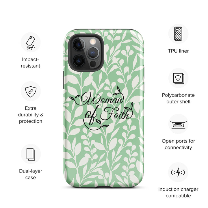 Christian Phone Case Woman of Faith Green for iPhone® iPhone® Phone Cases   