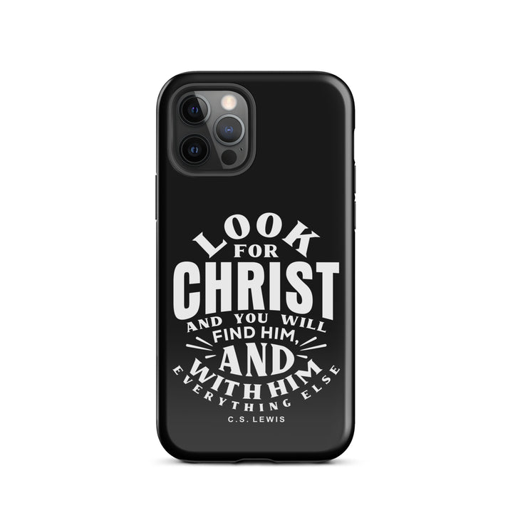 Christian Phone Case Look For Christ Black for iPhone® iPhone® Phone Cases Glossy iPhone 12 Pro 