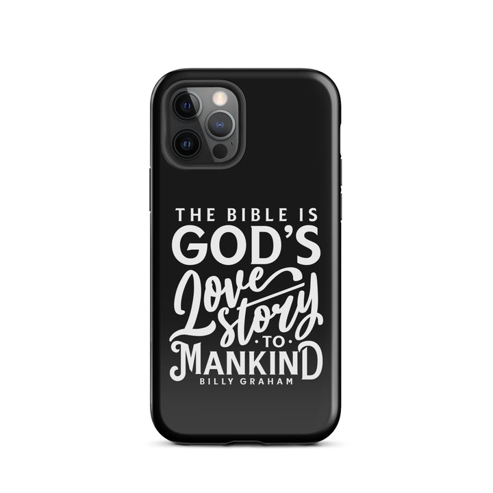 Christian Phone Case God's Love Story Black for iPhone® iPhone® Phone Cases Glossy iPhone 12 Pro 