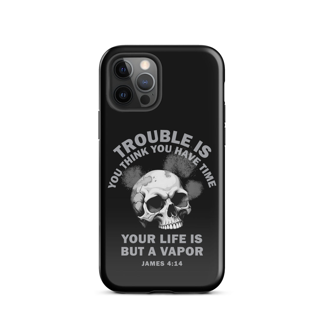 Christian Phone Case Life Is Vapor Black for iPhone® iPhone® Phone Cases Glossy iPhone 12 Pro 