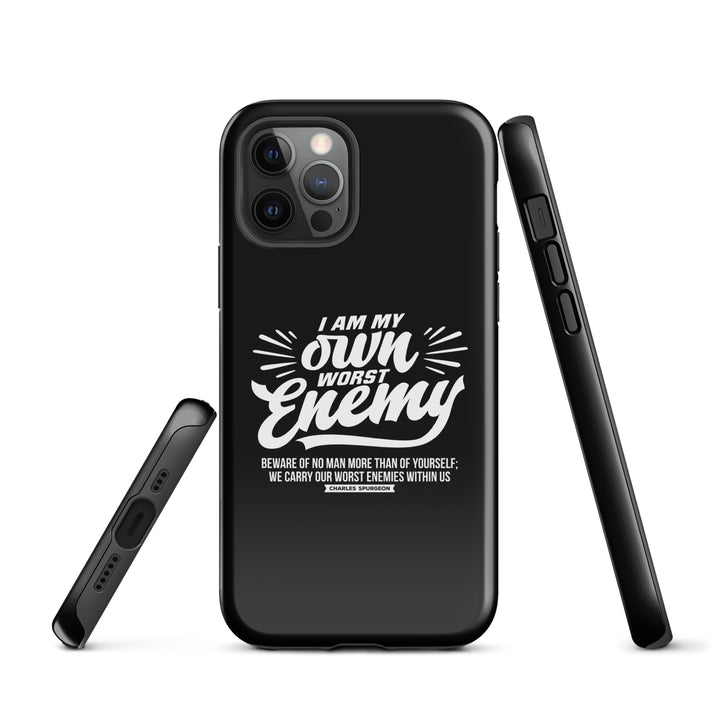 Christian Phone Case Worst Enemy Black for iPhone® iPhone® Phone Cases   